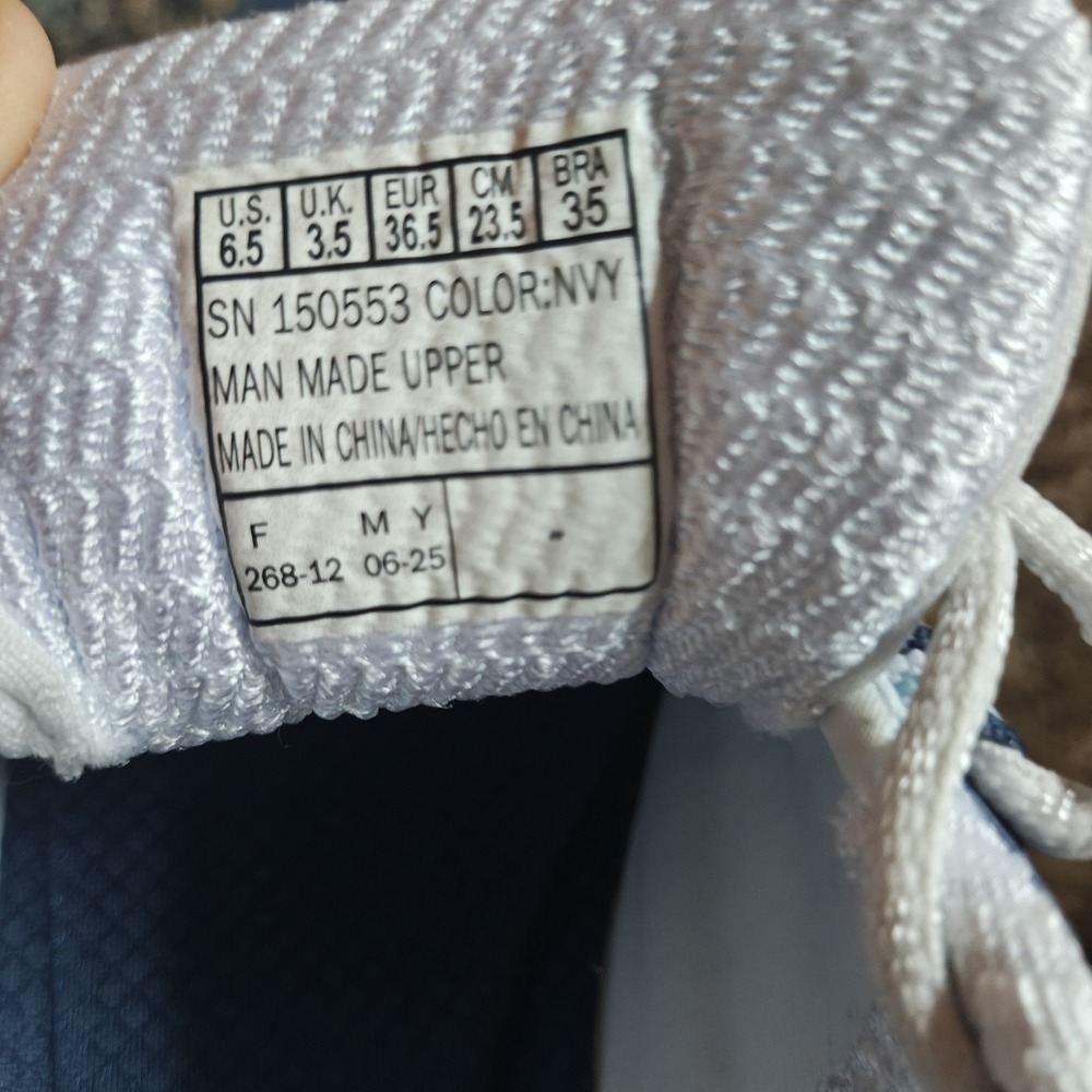 SKECHERS D'Lites Women's Navy White Floral Lace-Up Sneakers Memory Foam US 6.5 - Picture 8 of 8